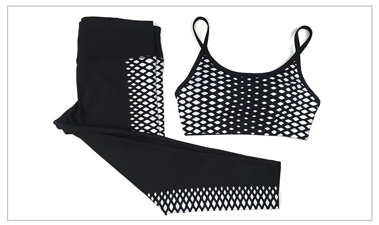 Женский спортивный костюм Midium бюстгальтер для бега и йоги 3/4 штанов костюм|yoga