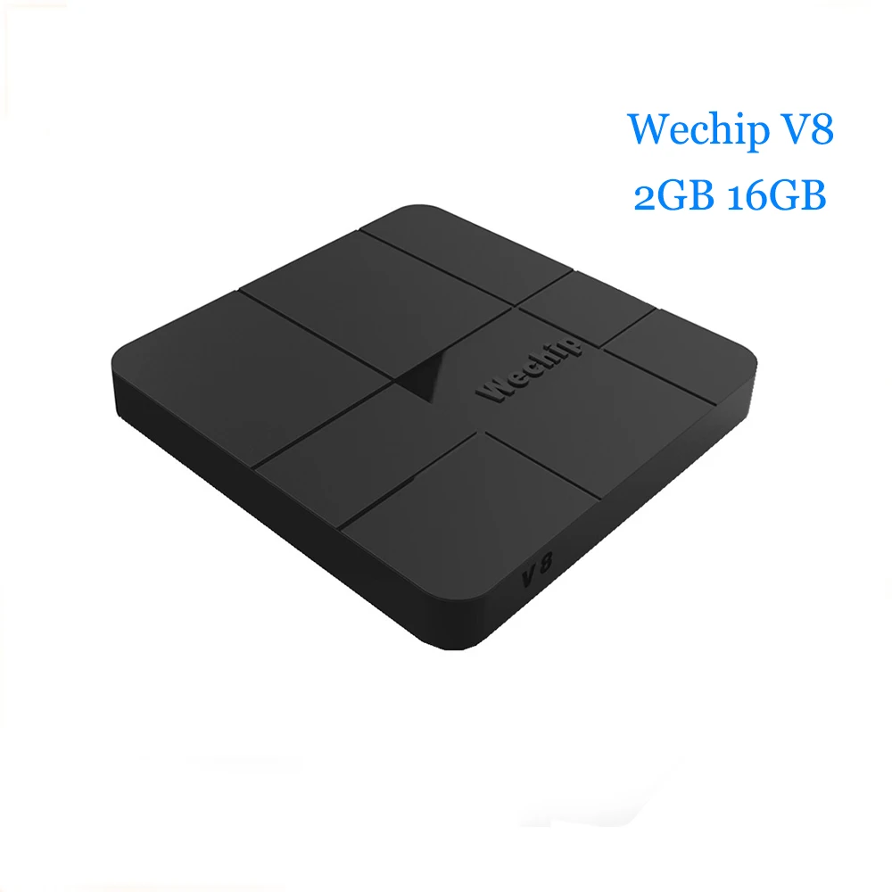 Wechip V8 Android 7.1.2 ТВ приставка с i8 беспроводной клавиатурой HDMI 2,0 Горячая 1 год IP tv suscirption Европа WEIN ТВ приставка - Цвет: Wechip V8 2G16G
