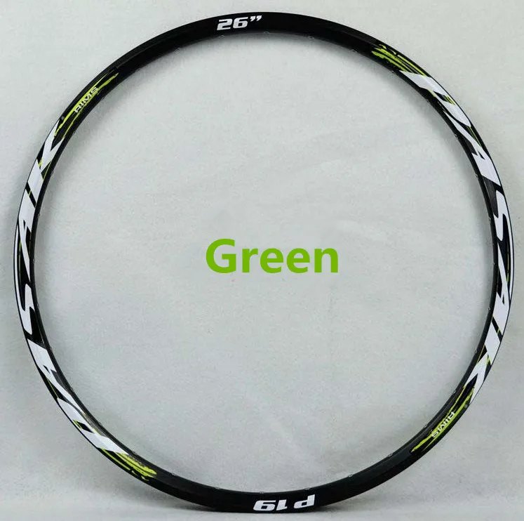29er 32hole green MTB горный велосипед диски 26/27. 5/29 дюймов дисковый тормоз Алюминий велосипедный обод Tryall 24/32 отверстия двухслойные брюки круги колеса - Цвет: 29er 32hole green
