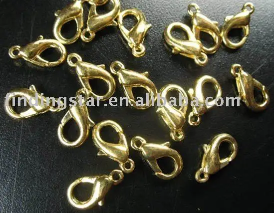Бесплатная доставка 500 шт. позолоченные фотоэлементы застежки 12 мм|parrot clasps|lobster