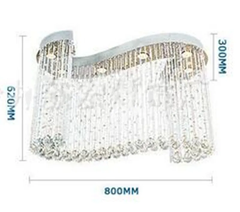 Хрустальная лампа типа S для гостиной спальни современная Минималистичная