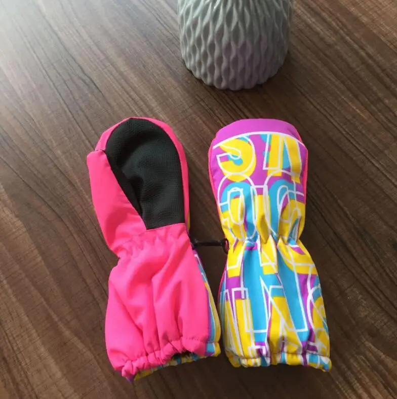 Children glove,winter warm baby girls gloves,boy ski outdoor snowboard gloves,girls riding windproof waterproof mittens,For 2-5Y