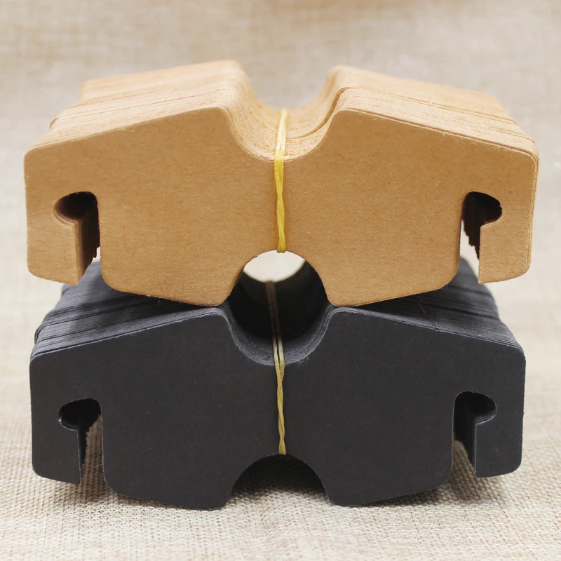 2017 Necklace Card Kraft /Black 12.5x5cm DIY Bracelet Display Hair Clip custom Logo Accept Cost More | Украшения и аксессуары