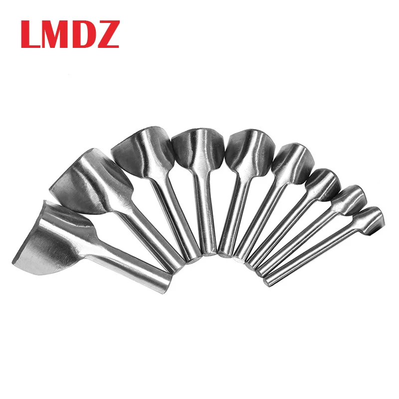 LMDZ DIY V Shape d инструменты для перфоратора резки кожи пояса/бумажника 9 размеров