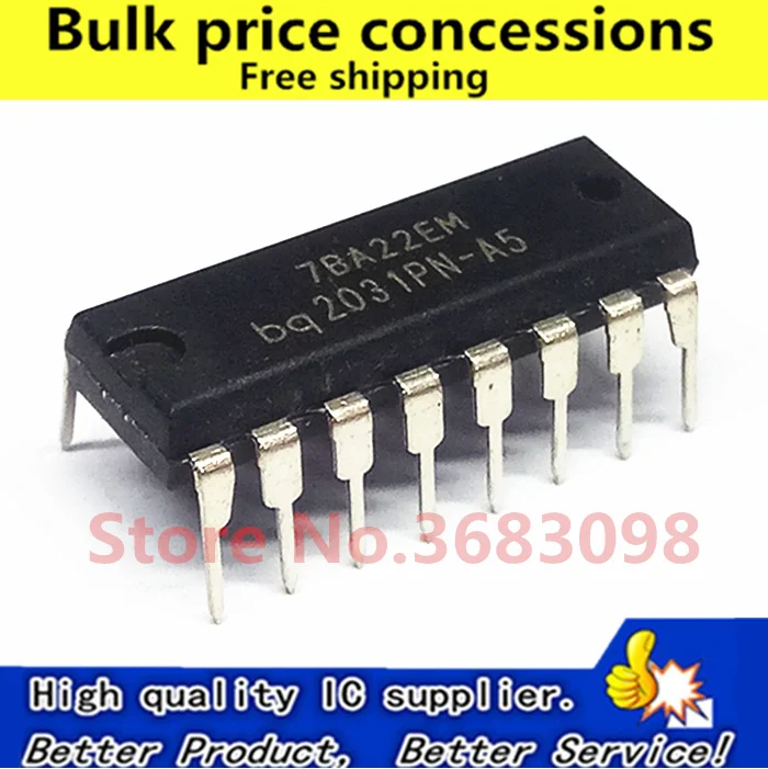 

Free Shipping 5pcs/lots bq2031PN-A5 bq2031P BQ2031 DIP-16 NEW