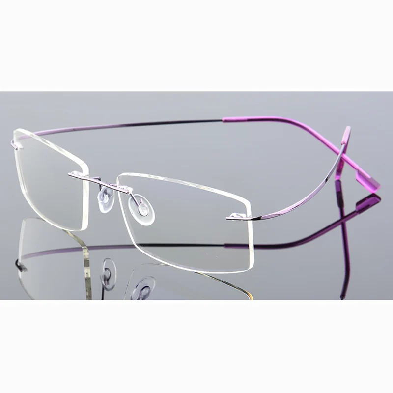 2018 Новые титановые очки ультра светильник бескаркасные анти синий линзы унисекс