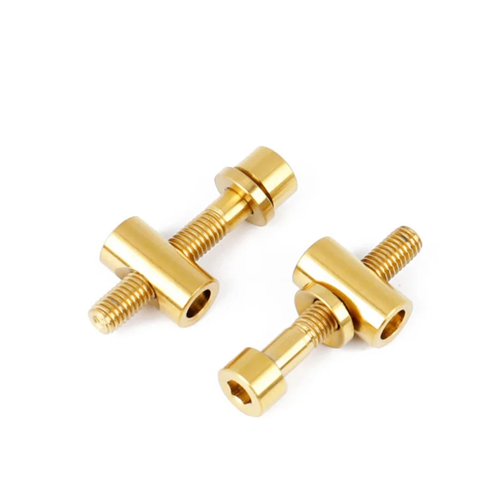 Абсолютно M5* 30/40 мм велосипед Подседельный штырь сумка фиксируется болты титановые седло для горного велосипеда под винт