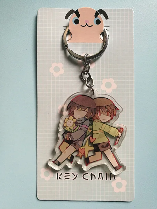 Игровой Брелок «подземная сказка» Frisk Toriel Sans Papyrus Undyne Alphys Mettaton Asgore Flowey Asriel Chara акриловый брелок очаровательные подарки