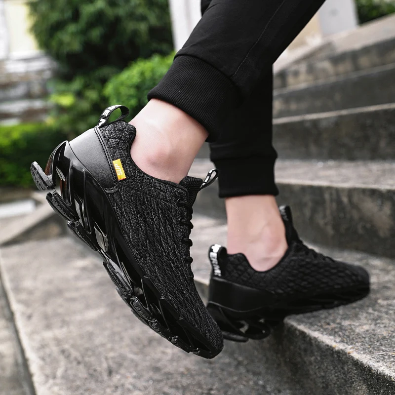Fashion Breathable Basketball Shoes Male Sneakers Mesh high Platform Lace-up Outdoor Walking Footwear zapatillas hombre | Спорт и