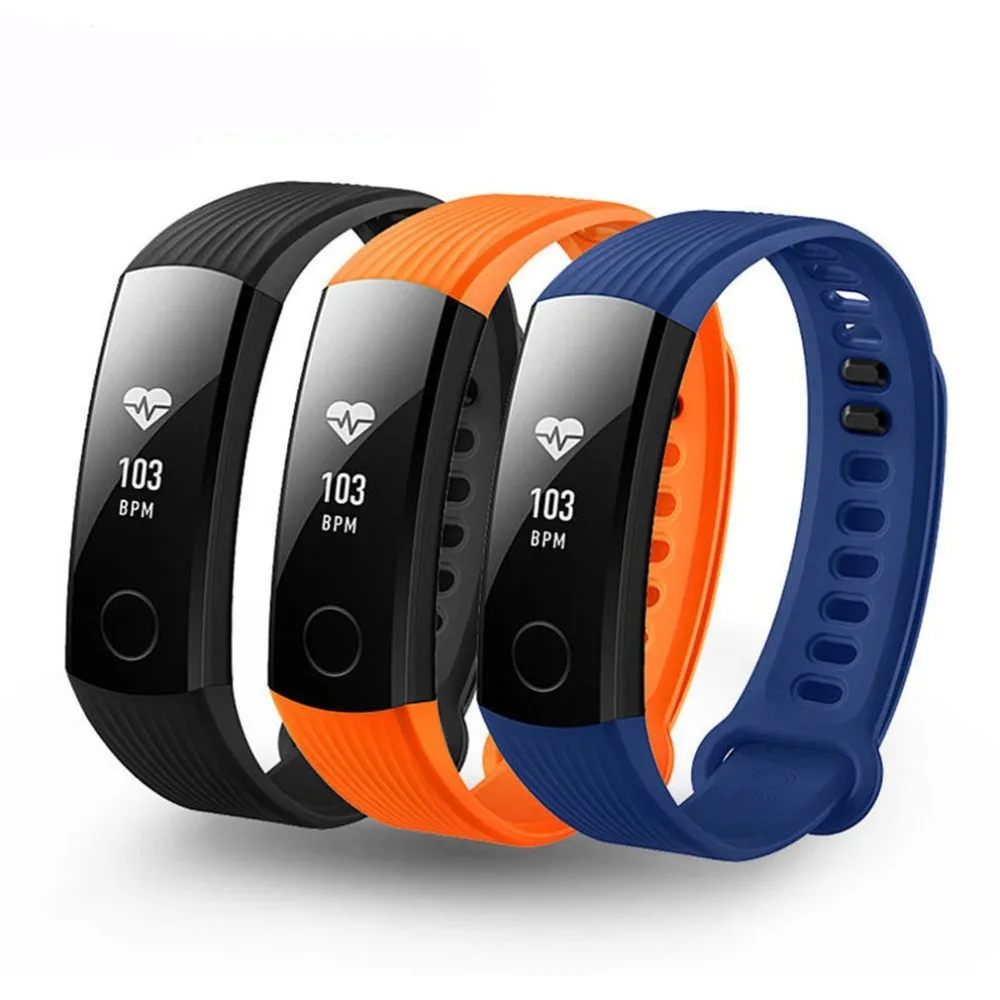 Huawei Honor Band 3 Смарт наручные часы с bluetooth монитор сердечного ритма шагомер sms-напоминание позвонить водонепроницаемые спортивные часы