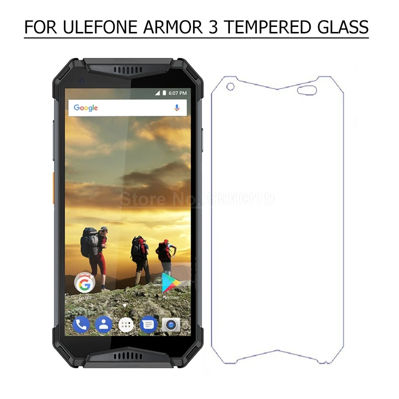 Для Ulefone Armor 3 Закаленное стекло 5 7 дюймов Переднее защитная пленка для T телефона 9H