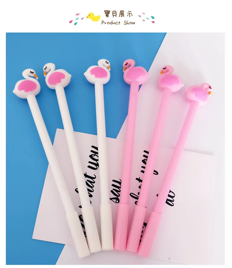 1 шт. Творческий канцелярский небольшой новый милый лебедь с чернилами