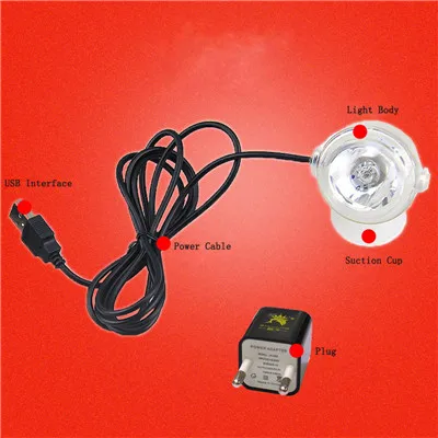 Красный 6 цветов Водонепроницаемый светодиодный фонарь разноцветный аквариум лампа погружной мини аквариумный свет пузырьковый аэрирующий диск освещение# F - Цвет: Красный