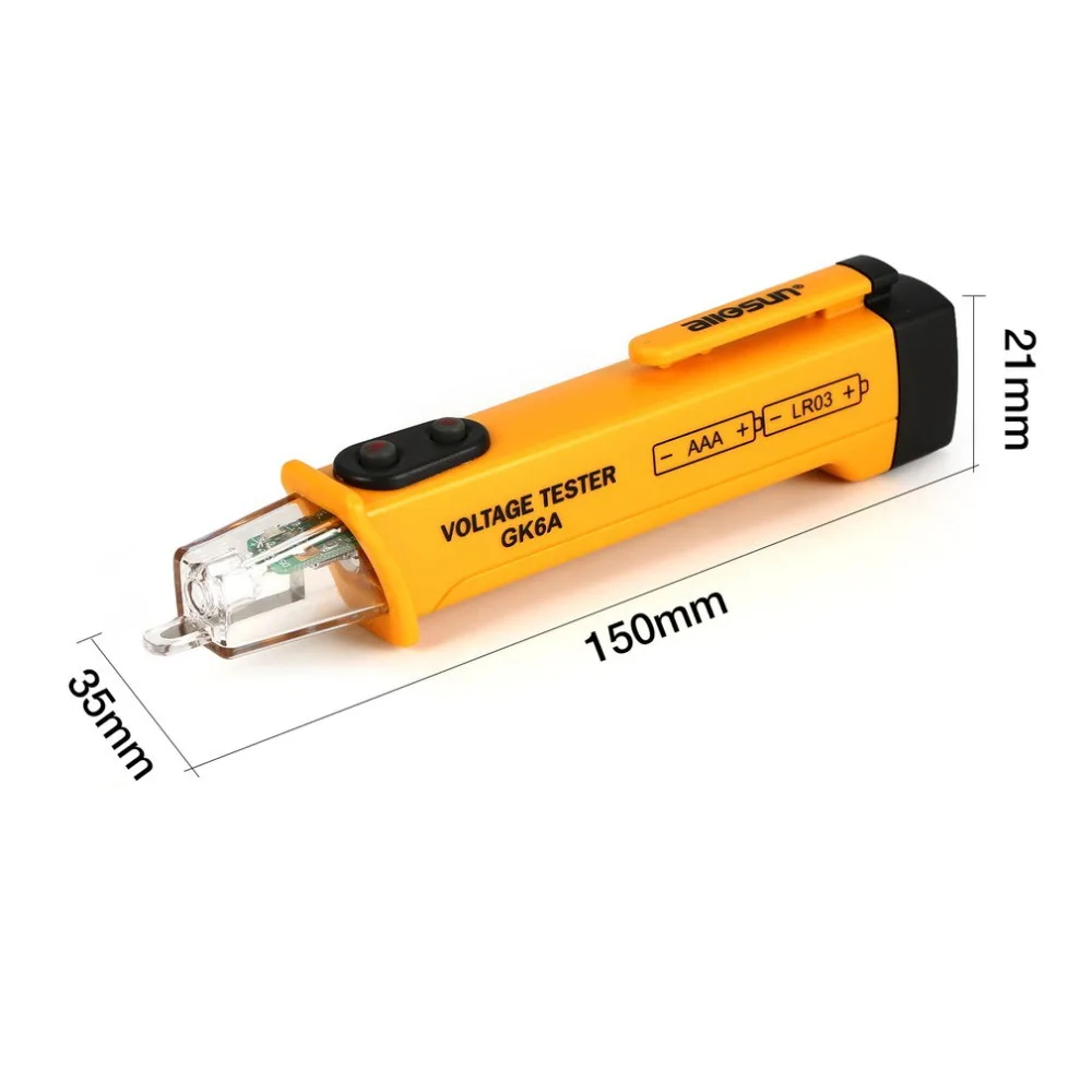 Allsun GK6A AC Цифровой Тестер Напряжения Ручка вольт измерительный индикатор