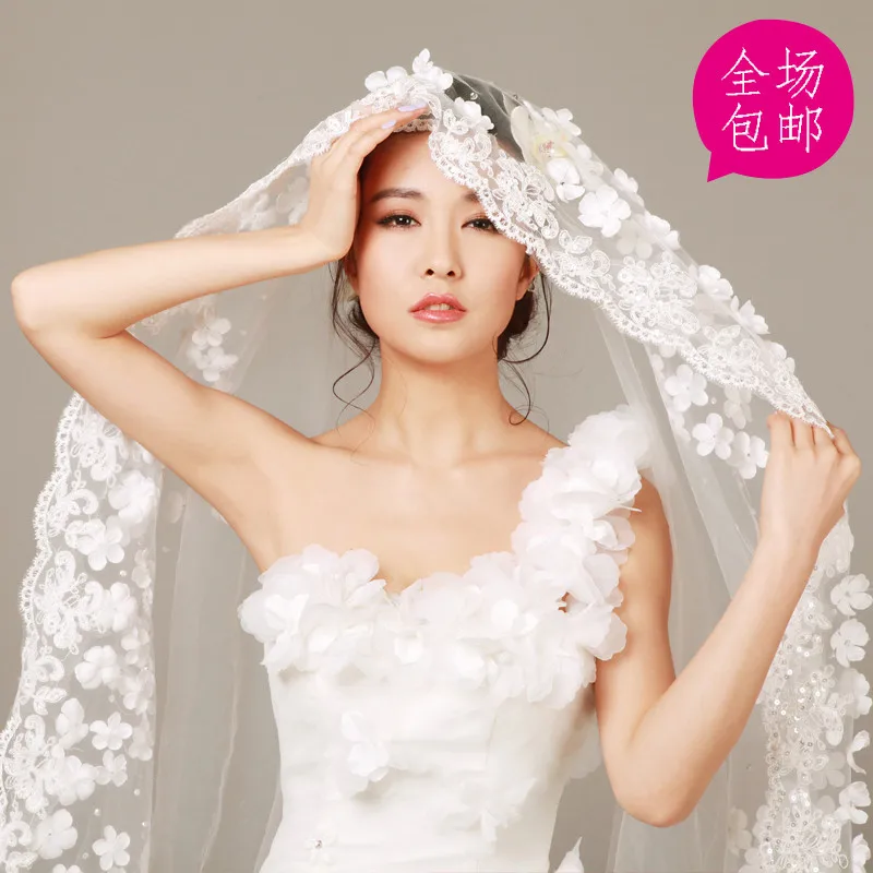 Длинная вуаль для венчания 80*100 см|accessories diy|accessories indonesiaveil face |