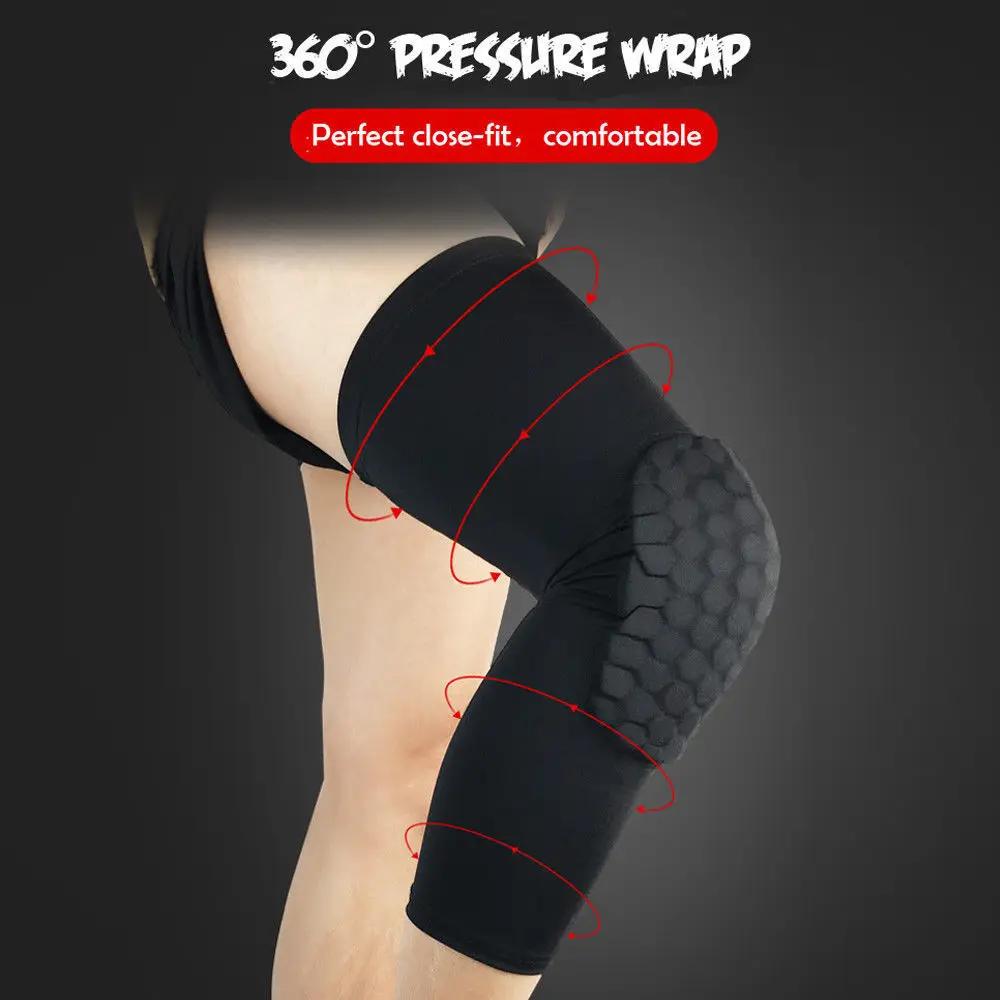 Новинка Лидер продаж мужские длинные наколенники поддерживающие защита для