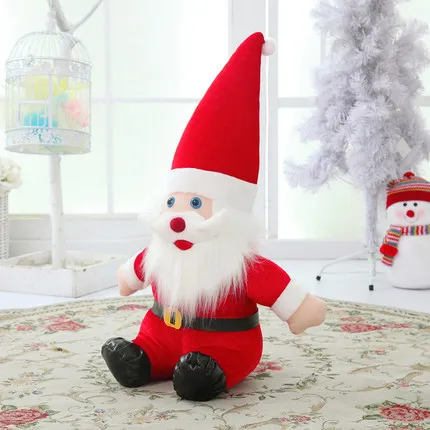 Cartoon Anime Red Santa Claus Plush Dolls Creative Christmas Stuffed Toys 20cm 30cm 40cm Soft PP Cotton Doll Gifts | Игрушки и хобби