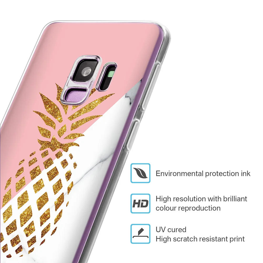 Мягкий чехол из ТПУ для Samsung Galaxy A7 2018 Рок мрамор A50 S7 S8 S9 S10 Plus A8 Note 8 9 | Мобильные
