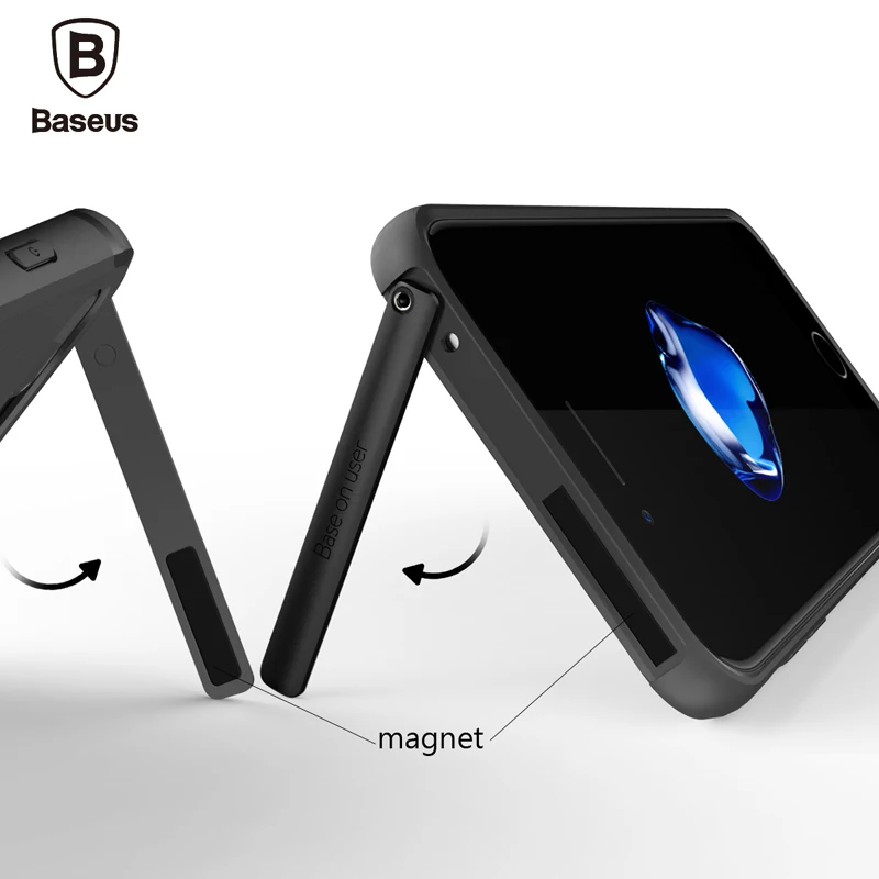 Baseus Для Apple iPhone 7 Case Телефон Покрытия плюс Мода Отшельник Кронштейн Kickstand