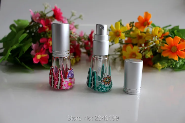 

4ML 40pcs/lot Empty Glass Spray Perfume Bottle, DIY Emulsion Refillable Bottle, Colorful Atomizer, Graceful Perfume Sprayer