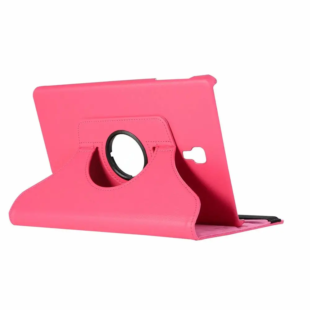 Rose Red Кожаный смарт-чехол с поворотом на 360 градусов для samsung Galaxy Tab A A2 10,5 T590 T595 SM-T590 чехол для сна - Цвет: Rose Red