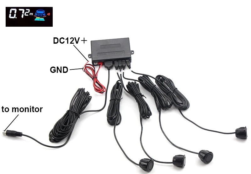 Кронштейн автомобильное зеркало с видео камерой обзор зеркало DVR видео рекордер видеокамера видеорегистратор FHD 1080 P с 4 датчиком парковки