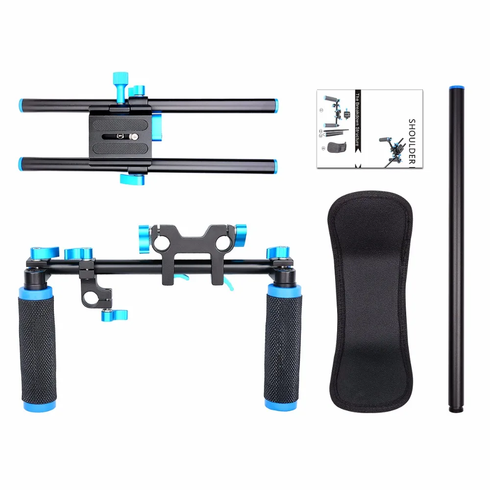 YELANGU D4 DSLR Rig Movie Kit плечевой держатель легко для съемки DV 5d mark ii 6d d800 d610 Стабилизатор