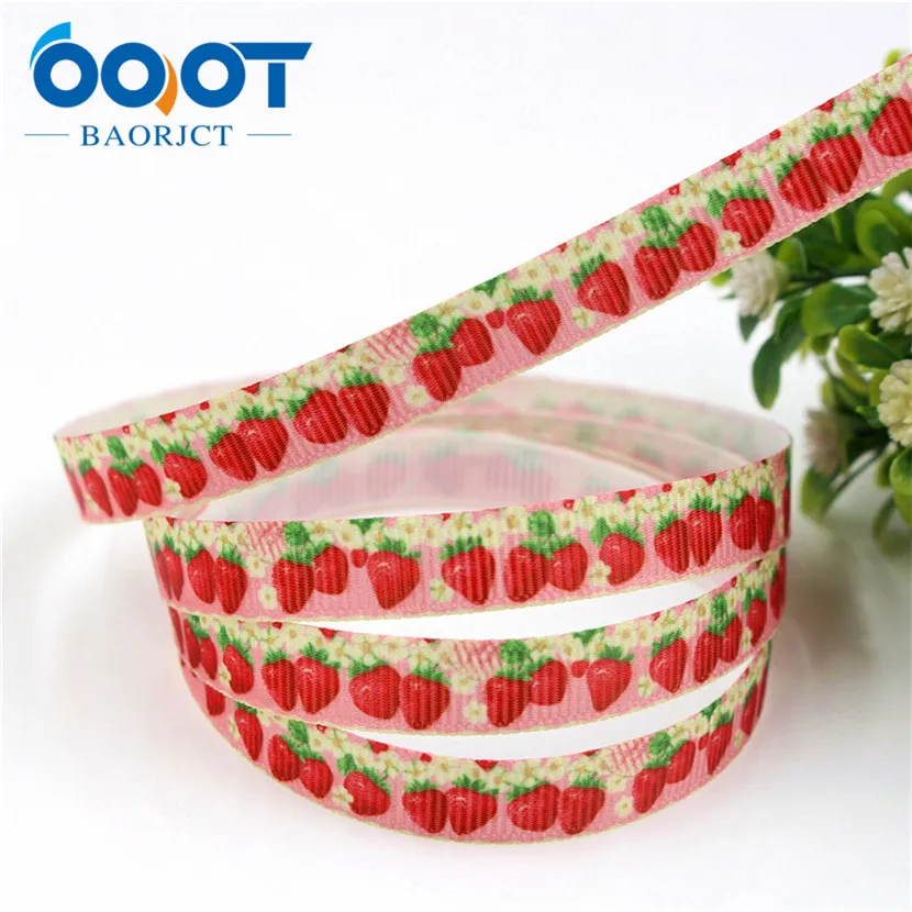 1 OOOT BAORJCT 175021, 3/8 ''10 мм мультфильм печатных grosgrain ленты, DIY аксессуары для волос ручной работы Материал Свадебная подарочная упаковка - Цвет: 1