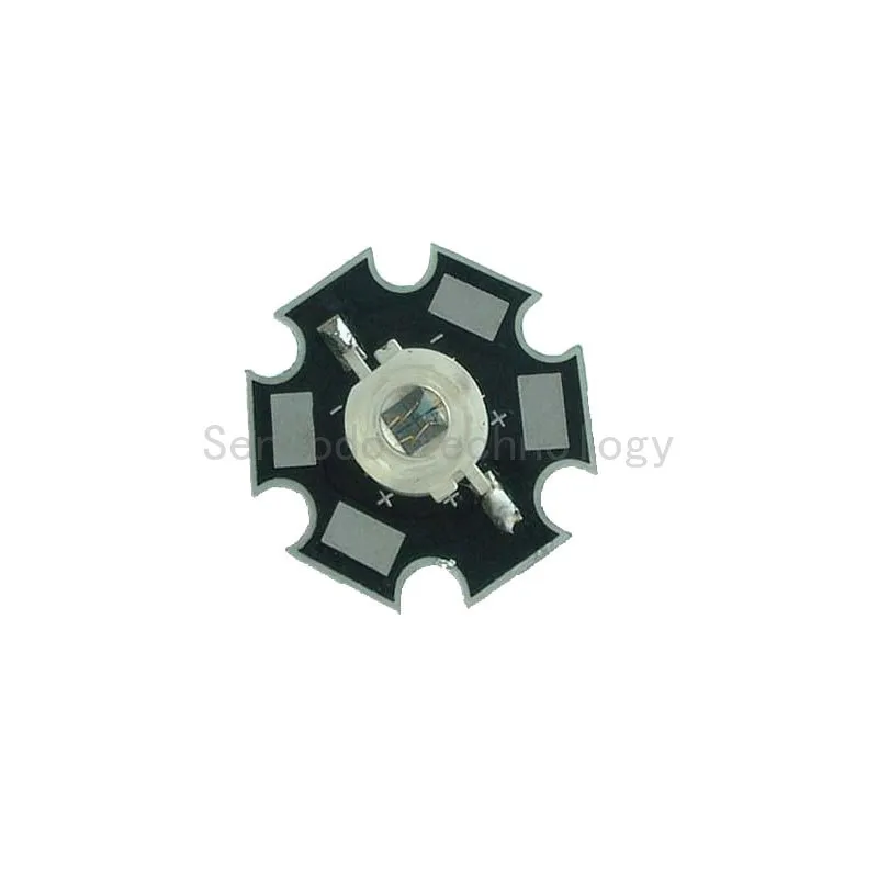 

100X Top quality 5W 4chips 730nm high power led light beads with 20mm aluminum heat sink free shipping