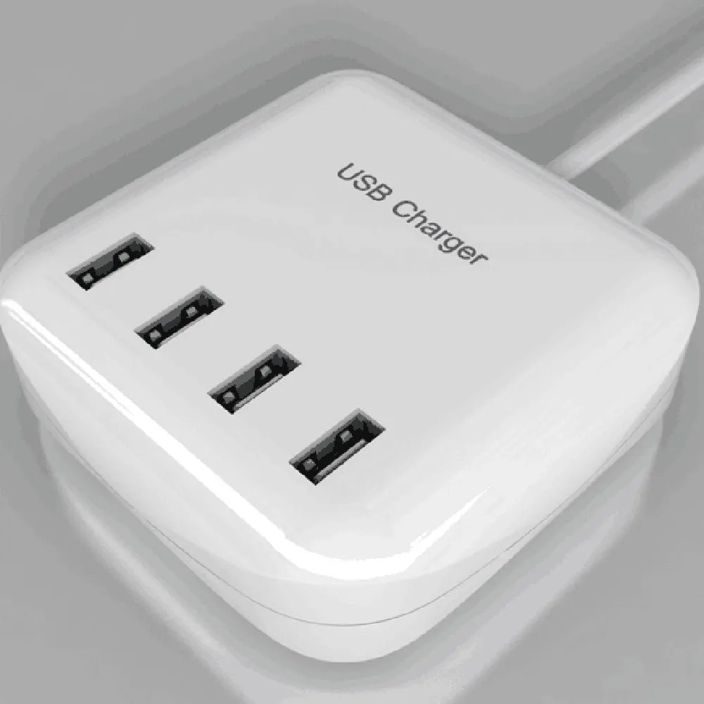 Быстрая универсальная 4 USB зарядное устройство Порт смарт Док-станция настольная