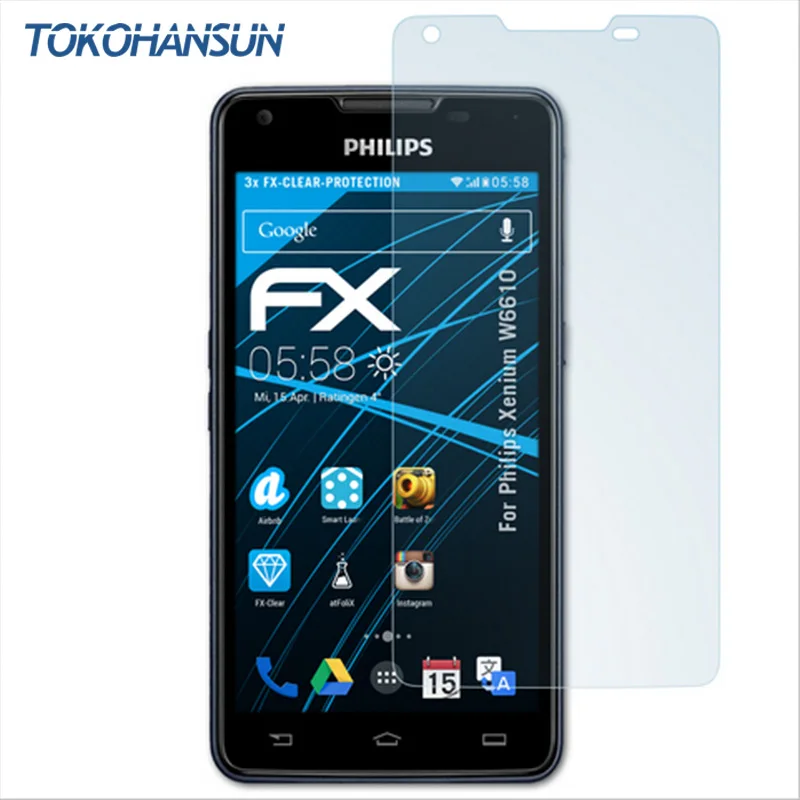 Защитная пленка TOKOHANSUN для Philips Xenium W6610, закаленное стекло 2.5D 9 H, Защитная пленка для Philips Xenium W6618