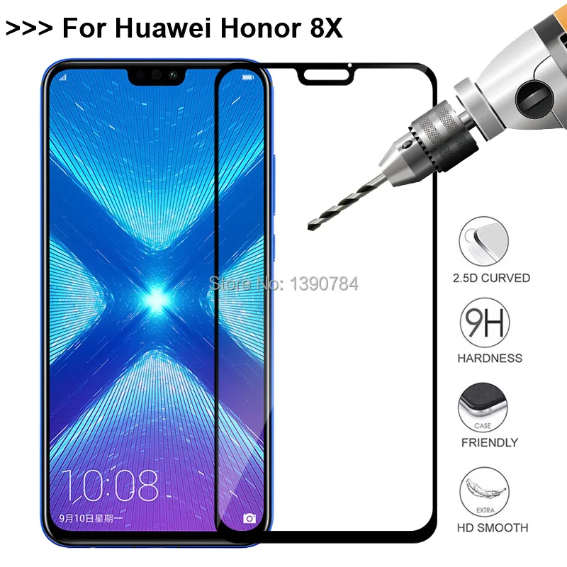 2.5D полное покрытие из закаленного стекла для Huawei Honor 8X6 5 &quotпротектор экрана 8 X