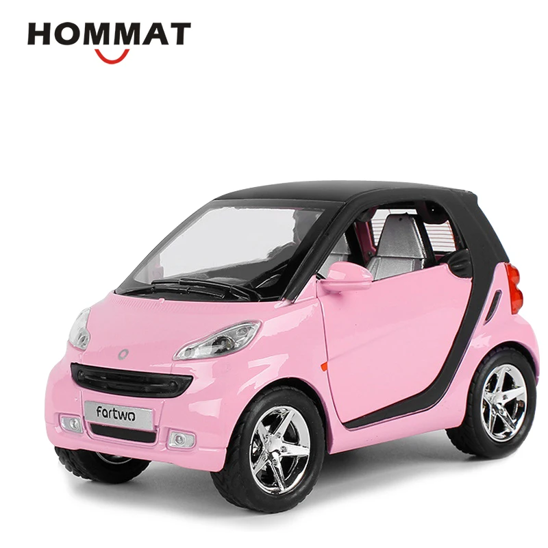 HOMMAT 1:24 моделирование Smart ForTwo литье под давлением игрушечный автомобиль модель металлическая Черная пятница детский подарок Машинки Игрушки для детей