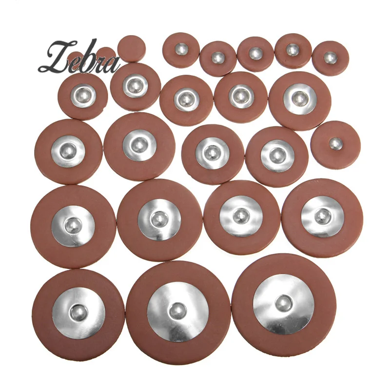 Зебра 25 шт./компл. коричневый Саксофон альт саксофон кожаными накладками Замена