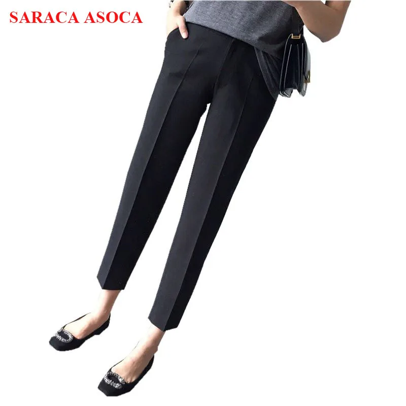 Модные осенние Высокая Талия ботильоны-Длина брюки для Обувь девочек