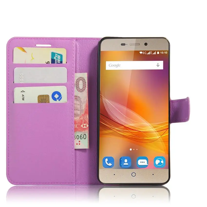 Для zte лезвие A452 Чехол класса люкс из искусственной кожи чехол для задней крышки для zte лезвие A452 452 защитный чехол-накладка для телефона с отделением для карт