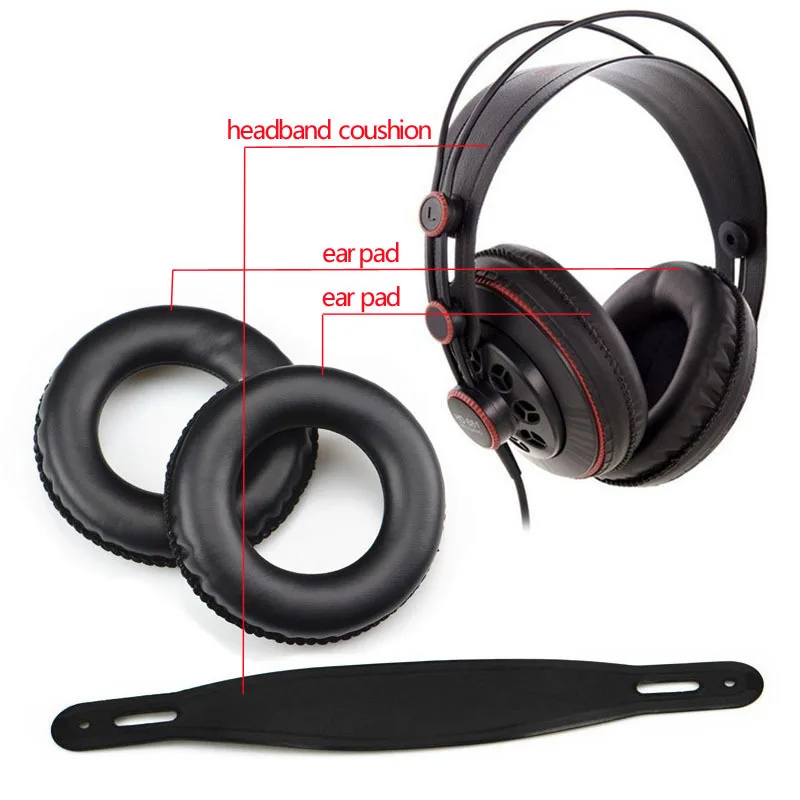 ABDO сменные амбушюры подушечка оголовье Подушка Запчасти для Superlux HD681 Superlux HD681B наушники