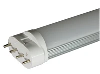 free shipping 2g11 base 18w led tube light with milky cover or clear cover aluminum alloypc material ac85 265v
