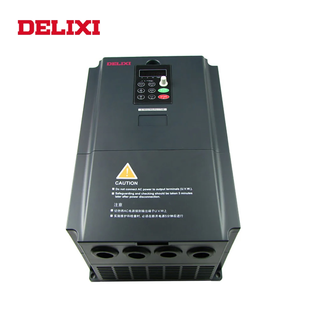 DELIXI AC 380V 0 75 kw 3 фазный преобразователь частоты приводов для управления скоростью