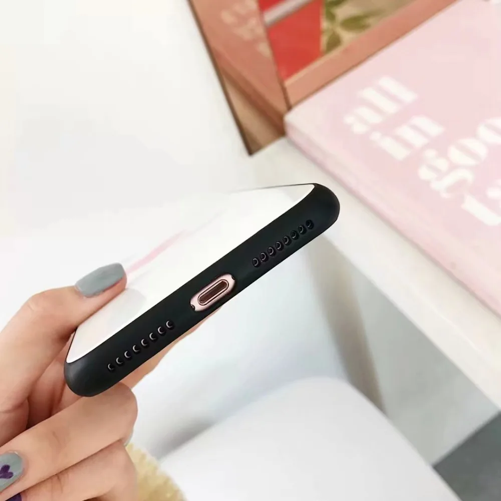 GABOOM милый розовый Любовь Сердце шаблон телефона чехол для iphone х 6 S 7 8 Plus Glossy