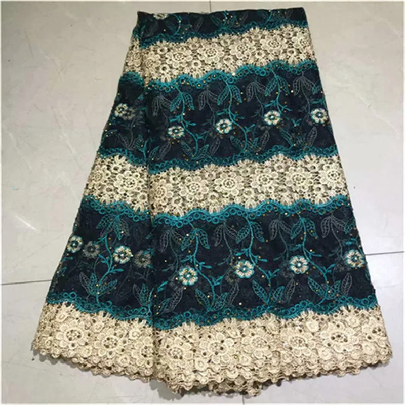 Нигерийские зеленые кружевные ткани 2019 ручная работа швейцарская вуаль тесьма с