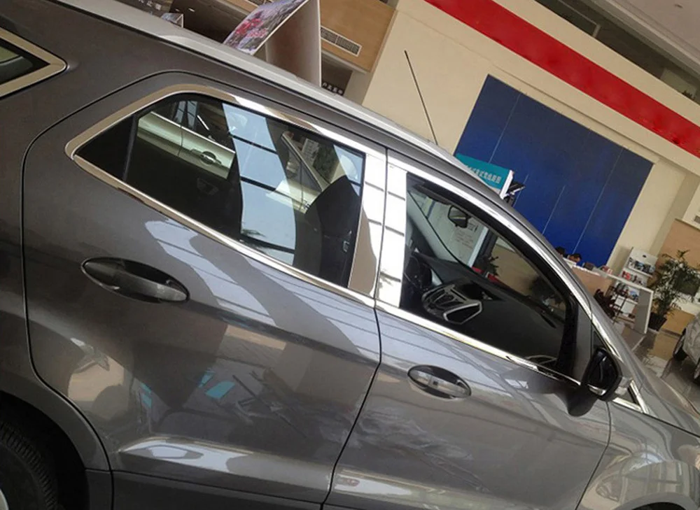 Полная комплектация для Ford EcoSport 2013 2014 2015 2016 из нержавеющей стали молдинговая