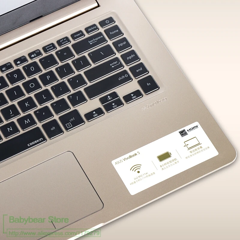 Защитный чехол для клавиатуры 15 6 дюйма Asus Vivobook S15 Ux530 S5100U S5100Ua U5100Uq K505B X510Ua K505Bp9420