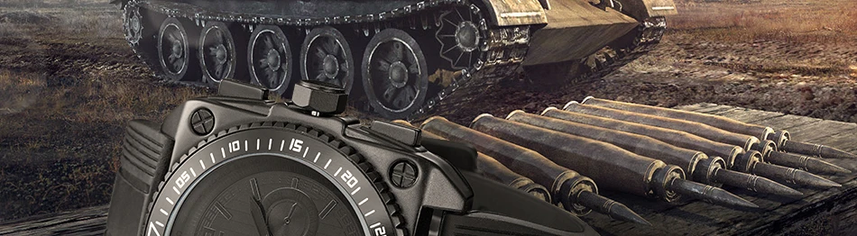 Reloj Hombre SINOBI Ретро Мужские часы военные часы черные силиконовые квадратные кварцевые часы с большим циферблатом мужские часы Прямая