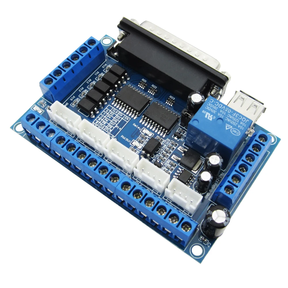 5-осевая коммутационная плата с оптическим соединителем для драйвера шагового