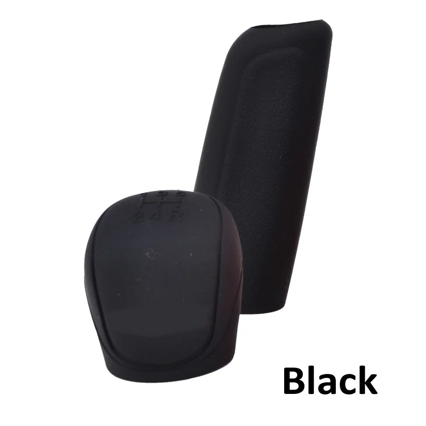 2pcs Black Автомобиля Elantra Accent Tucson ручного переключения оболочка рукоятки рычага переключения передач для Fiat 595 500 500 S Toro защитник Aegea 500X Argo 500L 124 695 FCC4 500e - Название цвета: 2pcs Black