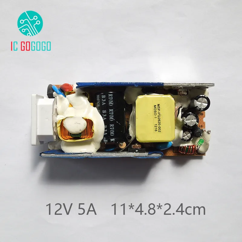 AC DC 12V 5A переключение Питание модуль выключатель несмонтированная плата
