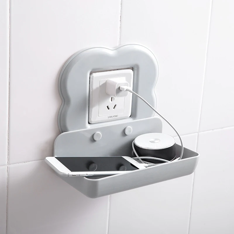 Simple Wind Free Punching Multi-function Storage Switch Box Key Mobile Phone Remote Control Toilet Shelf Household Items | Дом и сад
