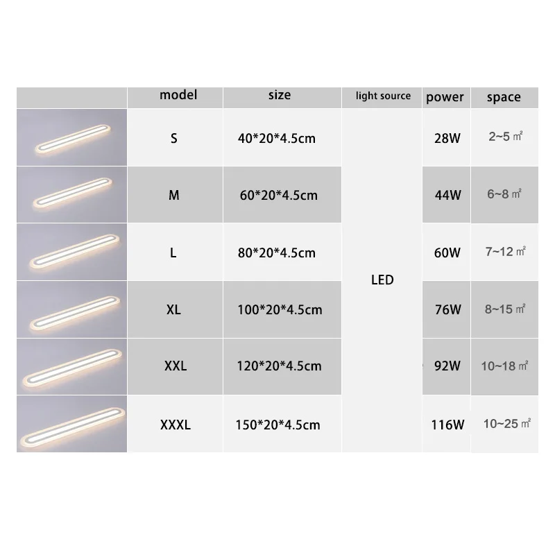 

Led ceiling office modern minimalist living room bedroom corridor corridor rectangular creative lamps Ceiling Lights