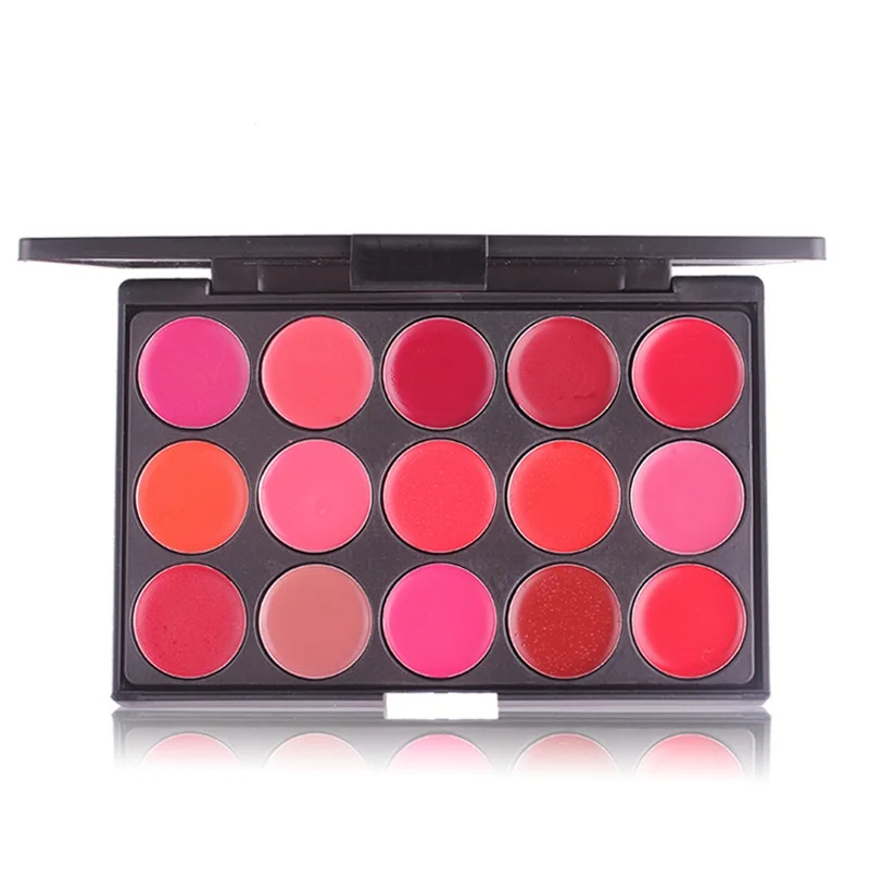 15 colore di Rossetto Piatto матовый диско блеск для губ Vassoio Trucco| |